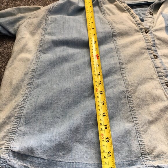 Free People Light Blue Denim Button-Up - Picture 13 of 14